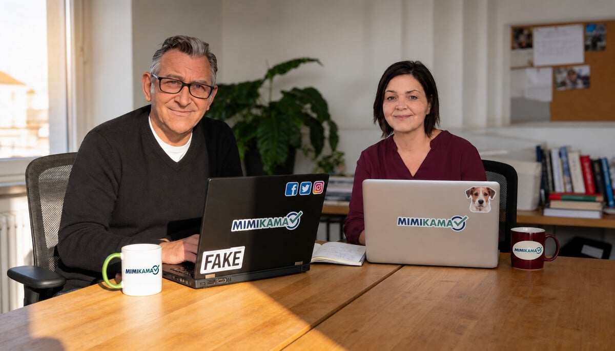 Claudia und Tom am gemeinsamen Arbeitstisch