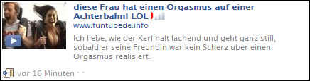 Diese Frau hat einen Orgasmus auf einer Achterbahn! LOL