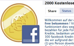 Achtung vor „2000 kostenlose Facebook Credits“