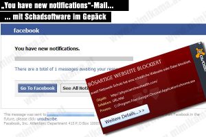Facebook: „You have new notifications“-Mail mit Schadsoftware im Gepäck