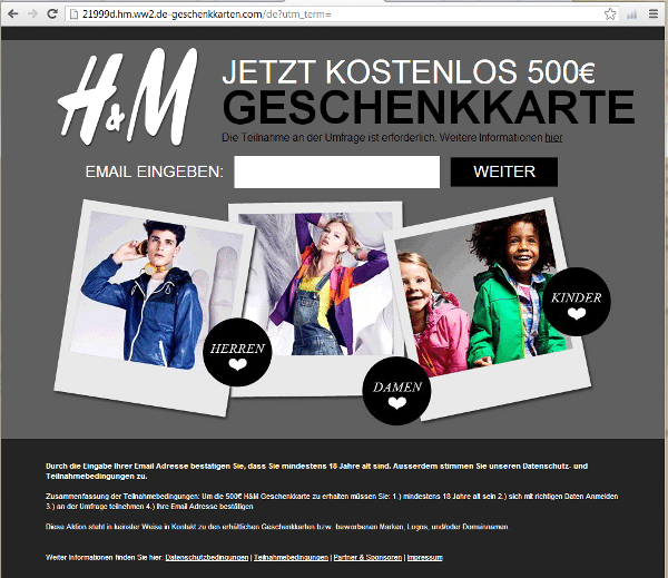 H&M Gutscheine