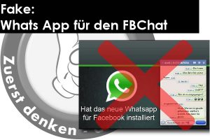 Fake:  WhatsApp für den Facebook Chat