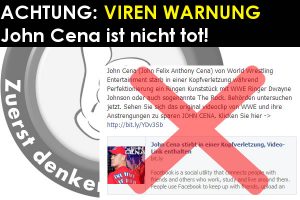 Facebook: Wrestler John Cena ist nicht tot