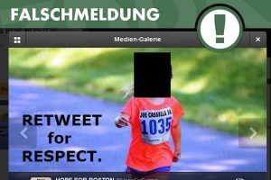 Falschmeldung zu einem angeblich getöteten Mädchen beim Boston Marathon