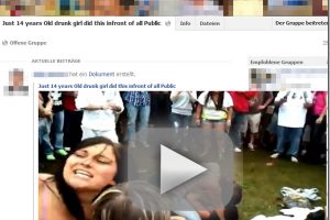 Achtung vor einem angeblichen Video mit dem Namen “Just 14 years Old drunk girl…”