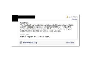 Facebook-Nutzer senden sich selbst eine Nachricht als Facebook-Team