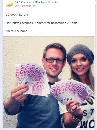 Statusbeitrag von 95.5 Charivari-Münchens Hitradio