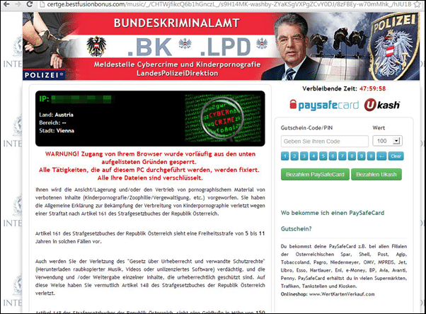 Meldestelle Cybercrime und Kinderpornografie Landespolizeidirektion