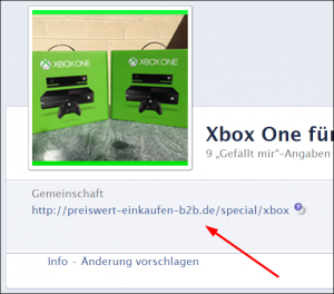 Facebook Seite: Xbox One für 239 EUR
