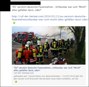 EU feindlich Hetze: “EU” zerstört deutsche Feuerwehren…Unfassbar war sich “Michl” alles gefallen lässt, oder?