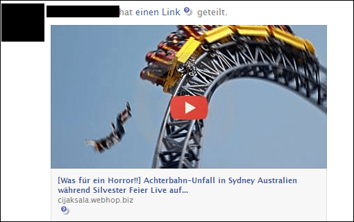 Achterbahn-Unfall in Sydney Australien w&auml;hrend Silvester Feier