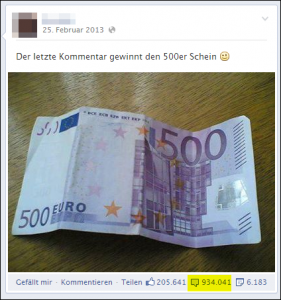 Der letzte Kommentar gewinnt 500 Euro- oder doch nicht?