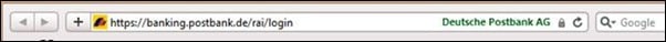 Adresszeile Safari
