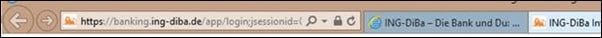 Adresszeile Internet Explorer