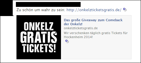 GRATIS Böhse Onkelz Tickets 2014 - ABOFALLE auf Facebook
