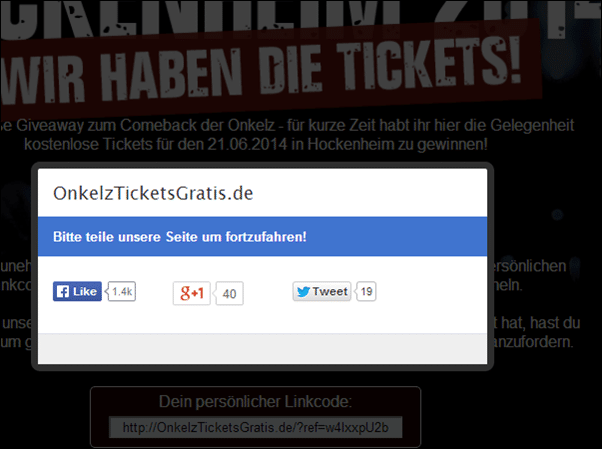 GRATIS Böhse Onkelz Tickets 2014 - ABOFALLE auf Facebook