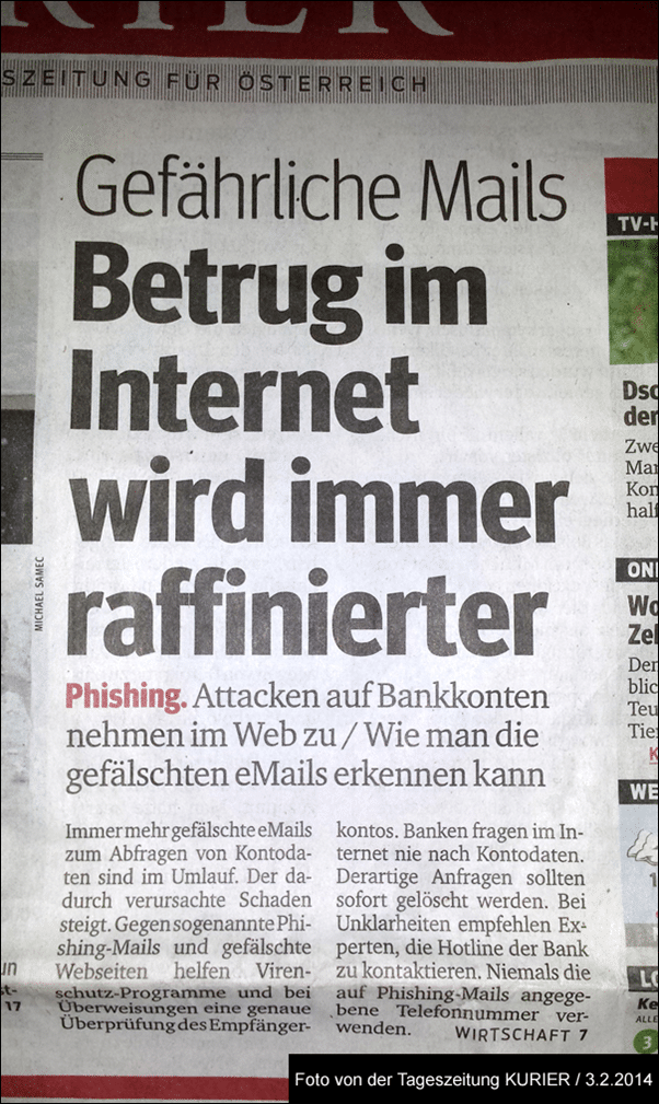 Gefährliche Mails. Betrug im Internet wird immer raffinierter.