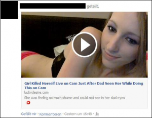 Abofallen hinter dem Video: Girl Killed Herself Live on Cam Just After Dad….