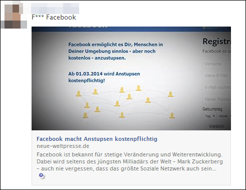 Facebook macht Anstupsen kostenpflichtig