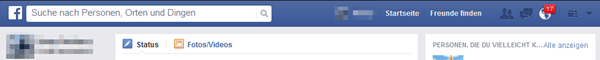 Facebook: Neuordnung der Kopfzeile