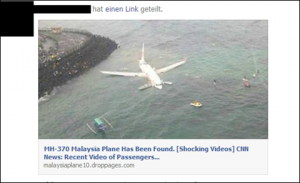 Das skrupellose Geschäft mir der Malaysia Airline Maschine. Flug MH370