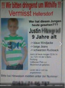 Der vermisste Justin H. aus Hellersdorf ist wieder zu Hause!
