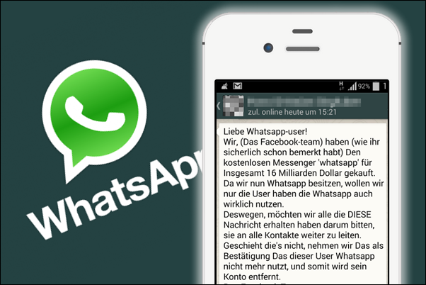WhatsApp: Kettenbrief