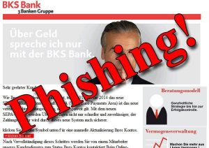 „… die Guten ins Töpfchen, die Schlechten ins Kröpfchen!“ – SEPA Phishing unter dem Namen BKS Bank