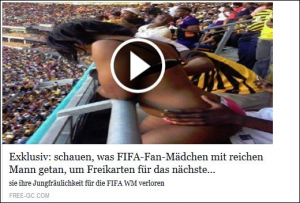 Fake: Angebliches Video was ein Mädchen zur WM gemacht haben soll.
