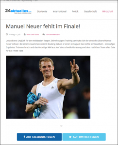 Manuel Neuer fehlt im Finale und annulliert die Fifa das Spiel Deutschland-Brasilien?