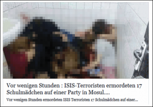 Wurden wirklich 17 Schulmädchen auf einer Party von ISIS Terroristen ermordet? Nein!