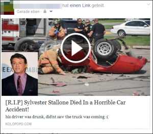 Sylvester Stallone beim Autounfall ums Leben gekommen? Wohl eher nicht….