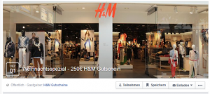 H&M Weihnachtsspezial – 250€ H&M Gutschein auf Facebook?