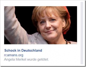 Angela Merkel getötet? Internetbetrüger locken User in die Falle!