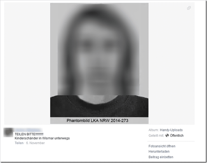 Kinderschänder in Wismar unterwegs