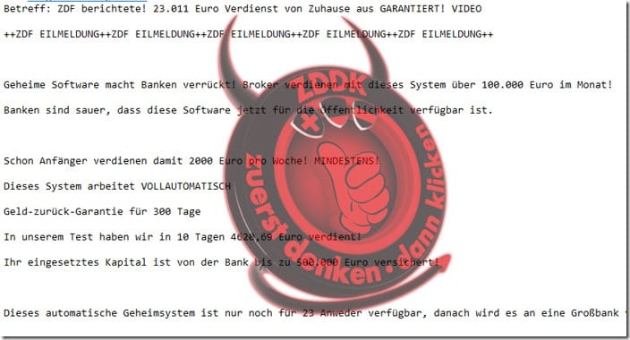 ZDF berichtete! 23.011 Euro Verdienst von Zuhause aus GARANTIERT! (DeutscheGarantie Spam)