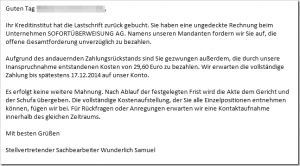 E-Mail von SOFORTÜBERWEISUNG AG bzw. SOFORT GmbH bekommen? (Trojaner-Warnung)