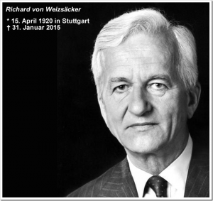 Richard von Weizsäcker ist tot!