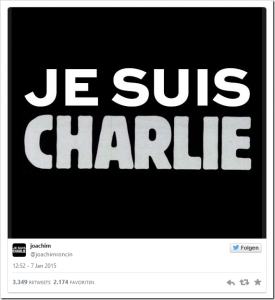 Verschickt Charlie Hebdo Abmahnungen wegen des “Je suis Charlie”-Bildes?