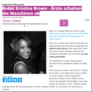 Bobbi Kristina Brown verstorben?
