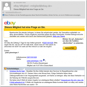 [Phishing-Info] E-Mail von eBay mit “Dieses Mitglied hat eine Frage an Sie.” erhalten?