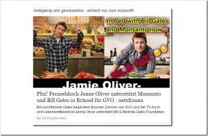 Jamie Oliver unterstützt Monsanto und Bill Gates?