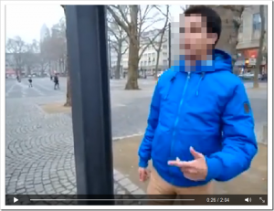 Video auf Facebook! Ein Junge der verunglimpfend über die Opfer des Absturzes einer Germanwings-Maschine spricht.