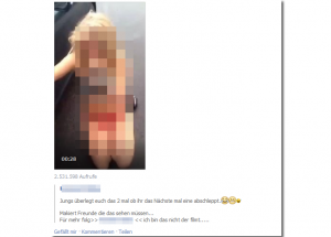 Frau auf Facebook gedemütigt. Nun ermittelt die Polizei.