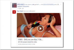 Schädling markiert Facebook-Nutzer in angeblichen Porno-Videos