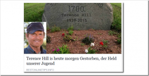 Bud Spencer verkündet den Tod von Terence Hill. Und dies wieder einmal auf Facebook!
