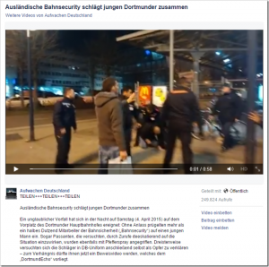 Mitarbeiter der Deutschen Bahnsicherheit schlagen einen Dortmunder zusammen