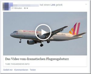 Pfui! Germanwings-Unglück muss als Lockvogelvideo für Datingdienst herhalten