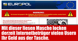 Fake: BKA-Trojaner (Europol–Ihr Browser hat gesperrt)