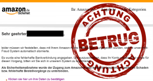 Betrügermail: Internetbetrüger geben sich abermals als Amazon aus